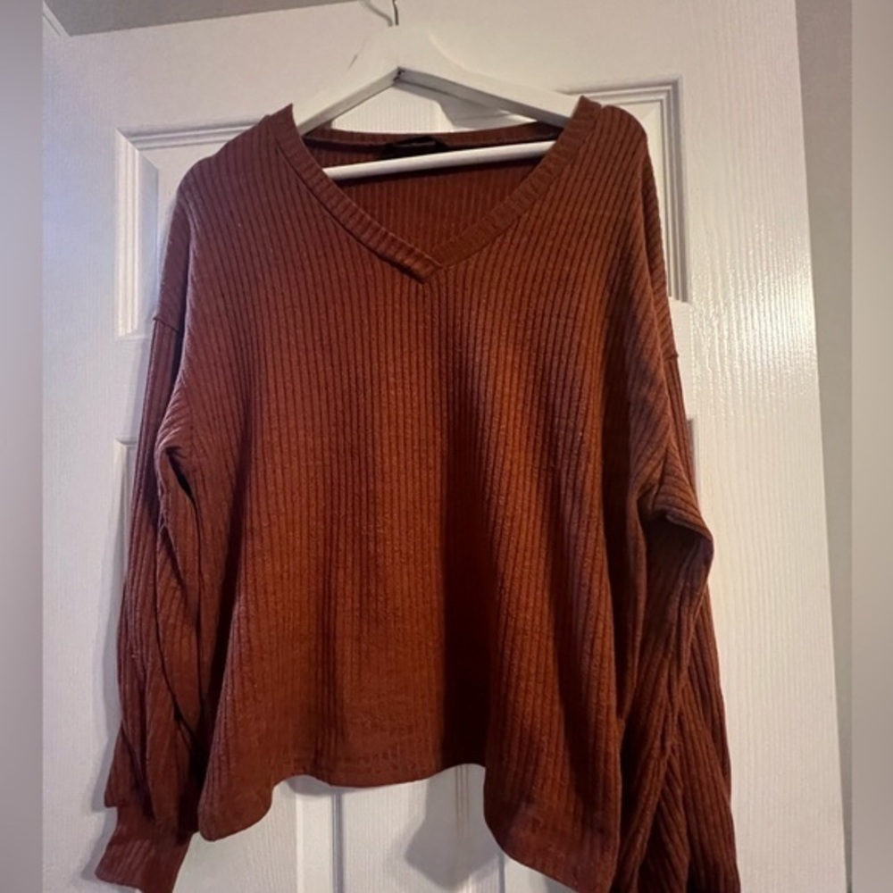 Shein burnt orange sweater‎ size medium